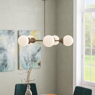 MACK & MILO™ Rabehi 5 - Light Dimmable Sputnik Sphere Chandelier