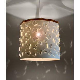 EREKI Siluety 25cm H Polypropylene Drum Pendant Shade ( Spider )