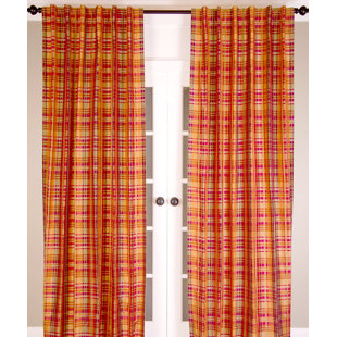 INDIA'S HERITAGE Silk Room Darkening Curtain Panel