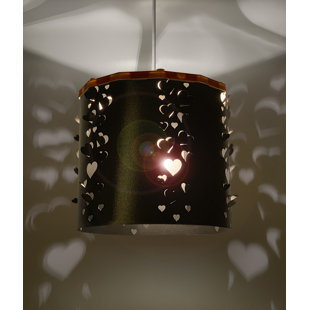 EREKI Siluety 25.3cm H Polypropylene Drum Pendant Shade ( Spider )