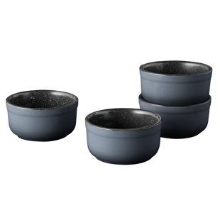 BergHOFF Gem 4Pc Ceramic Round Ramekin Bakeware Set, 0.19 Qt. (Set of 4)