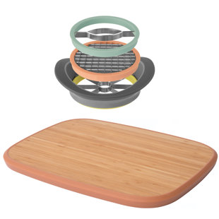 BergHOFF Leo 5pc All-in-One Slicer with Bamboo Cutting Board