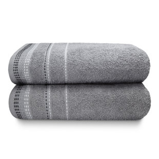 SYMPLE STUFF Asaun Terrycloth Bath Towels - Set of 2 (Set of 2)
