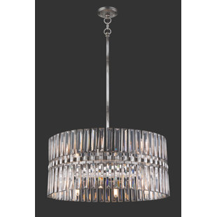 METROPOLITAN BY MINKA Belle Aurore 12 - Light Dimmable Drum Chandelier