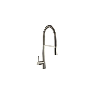 BELFRY KITCHEN Booker Inox Kitchen Pull Down Single Lever Monobloc Tap with Hand Spray