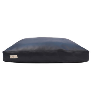 B&G MARTIN Faux Leather Dog Bed Poly Pillow