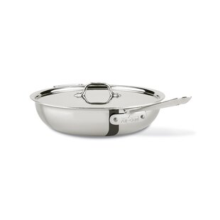 All-Clad D3® Stainless Steel Saute Pan with Lid