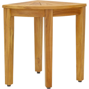 AQUA TEAK 15.5" Kai™ Elevate Corner Teak Shower Bench