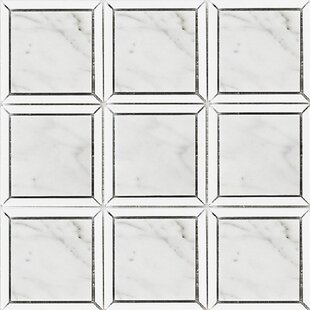 MANGO TILE Alps 12" x 12" Marble Grid Mosaic Wall & Floor Tile