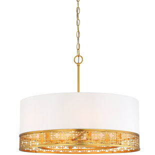 METROPOLITAN BY MINKA Blairmoor 6 - Light Dimmable Drum Chandelier