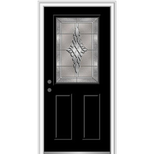 MMI DOOR Grace 80'' Fiberglass Front Entry Doors