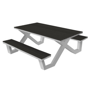 SOURCE FURNITURE Vienna 6 - Person Rectangular Outdoor Dining Set