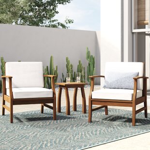 WINSTON PORTER Bevelyn 2 - Person Outdoor Seating Group with Cushions