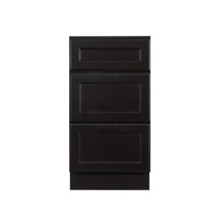 LIFEART CABINETRY La. Newport 34.5" H x 15" W x 21" D Maple Base Unit Cabinet