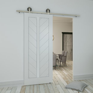 RENIN 84'' Paneled without Installation Hardware Kit Barn Door