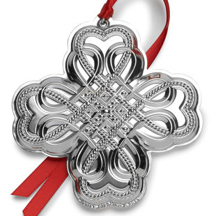 TOWLE SILVERSMITHS 2019 Celtic Holiday Shaped Ornament