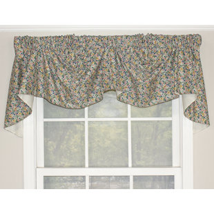 RLF HOME Mini Flower Empire 40" Window Valance