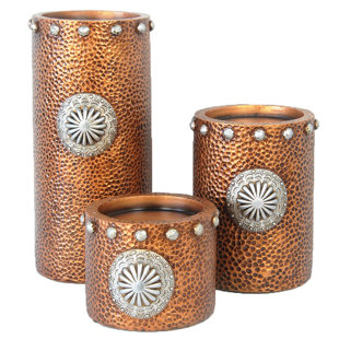 PASEO ROAD BY HIEND ACCENTS 5.31'' H Tabletop Candlestick (Set of 3)