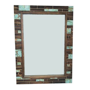 PASEO ROAD BY HIEND ACCENTS Mirror Wood Flat Wall Mirror