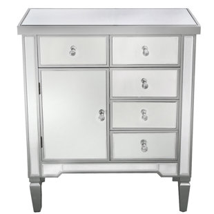 CANORA GREY Aventurine 5 Drawer Bedside Table for Bedroom Furniture, 72cm Wide Chest of Drawers Storage Cabinet
