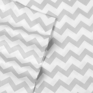 SWEET HOME COLLECTION Chevron Zig-Zag Printed Microfiber Sheet Set