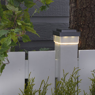 STERNO HOME Plastic Solar Powered LED Fence Post Cap