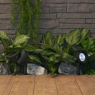 STERNO HOME Solar Low Voltage Integrated LED Spotlight Pack (Set of 2)