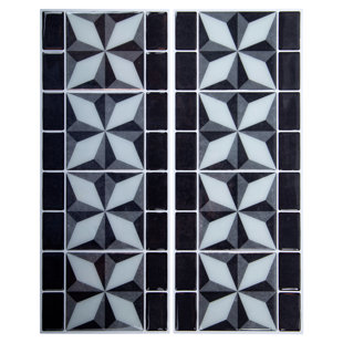 TRUU DESIGN 4.72'' W x 12.4'' L PVC Peel and Stick Mosaic Tile