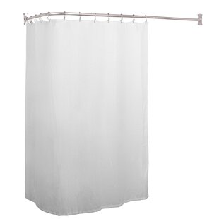 UTOPIA ALLEY 68'' L-Shaped Fixed Shower Curtain Rod