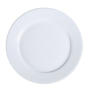 YANCO Abco 12'' Porcelain China Dinner Plate (Set of 12)