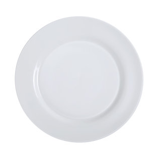 YANCO Piscataway 1'' Porcelain China Dinner Plate (Set of 12)
