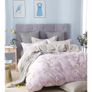 SAY YES BEDDING Cotton Twill Floral Comforter Set