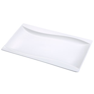 Yanco Sea Wave Porcelain Platter (Set of 12)