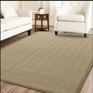 A1 HOME COLLECTIONS LLC Handmade Hand-Knotted Jute/Sisal Beige Rug