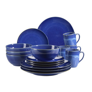 MÄSER 16 Piece Stoneware Dinnerware Set - Service for 4