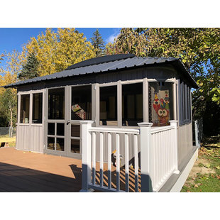 WESTVIEW MANUFACTURING Colorado 17.5 Ft. W x 11.5 Ft. D Ultrawood Composite Patio Gazebo