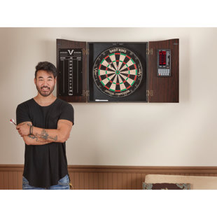 Viper Vault Dartboard Cabinet and ProScore Electronic Scoreboard Set