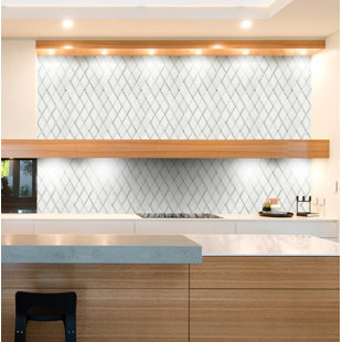 MANGO TILE 12" x 12" Marble Diamond Mosaic Wall & Floor Tile