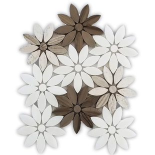 MANGO TILE 10" x 12" Marble Novelty Mosaic Wall & Floor Tile