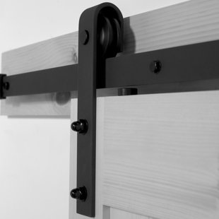 RENIN Cadium Bent Strap Standard Single Barn Door Hardware Kit
