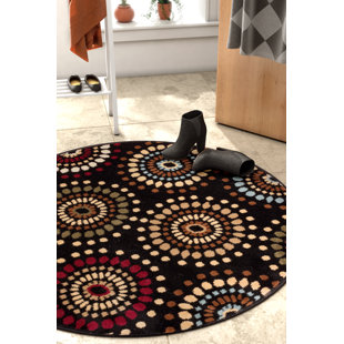 WELL WOVEN Barclay Abstract Power Loom Black Rug