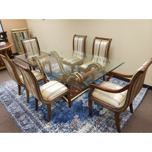 INFINITY FURNITURE IMPORT E-26 Glass Dining Table