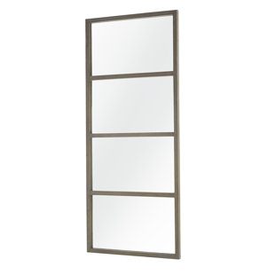 TIKAMOON Rectangle Wood Wall Mirror