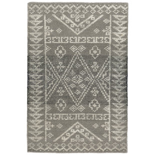 DASH AND ALBERT RUGS Arelli Handmade Gray / White Rug