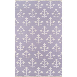 ERIN GATES BY MOMENI Thompson Handmade Flatweave Wool Purple/Ivory Rug
