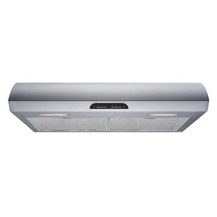 WINFLO 122 Series 30" 500 CFM Convertible Under Cabinet Range Hood in Stainless Steel