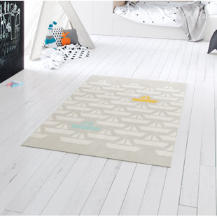 HARRIET BEE Teppich Eveland in Grau/Gelb/Blau