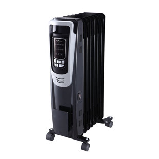 Homevision Technology Ecohouzng 1500 Watt 5200 BTU Electric High Efficiency Radiator Space Heater with Adjustable Thermostat and with Digital Display