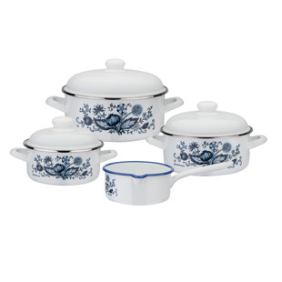 GSW Emaille 7 - Piece Carbon Steel Cookware Set