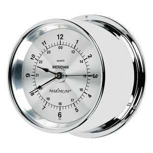 MAXIMUM WEATHER INSTRUMENTS Metal Wall Clock